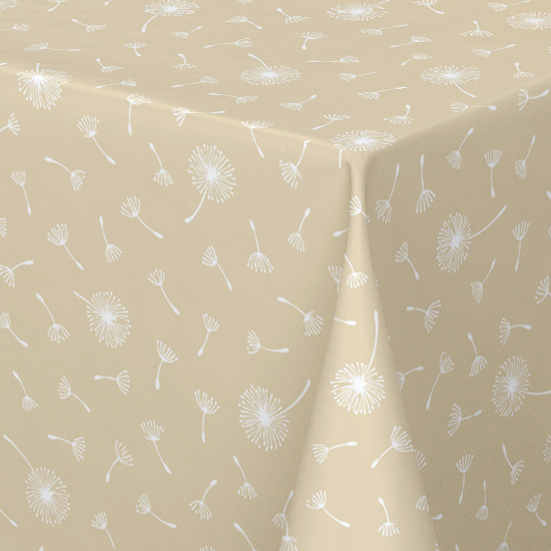 Let it go Wheat – Captain Cook vaxduk med grafiskt naturmönster hörn