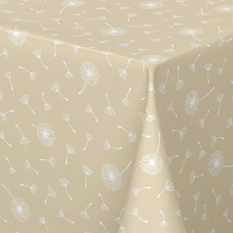 Let it go Wheat – Captain Cook vaxduk med grafiskt naturmönster hörn