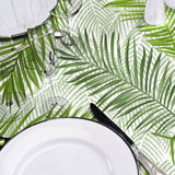 Green Feuilles – rund vaxduk Ø 155 cm närbild