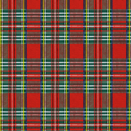 Highland Red – Vaxduk med klassiska skotska rutor, mönster