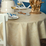 Illusion Demi Gold – Captain Cook vaxduk med linnelook hörn