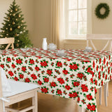 Julstjärna & Murgröna – Klassisk jultextilvaxduk, miljö