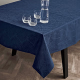 Juna Lea Blå Jacquard Damastduk – 150 x 220 cm