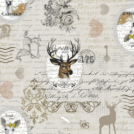 Kingswood – Extra kraftig vaxduk med textillook, mönster