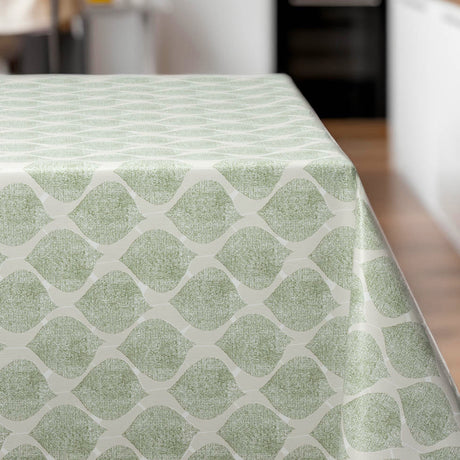 Leafy Soft Green - Vaxduk med mjukt grafiskt uttryck