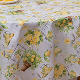 Limoncello Garden – Vaxduk med citrondesign, närbild