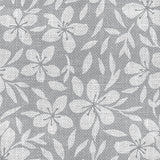 Linen Leaf Grå – Lätt präglad vaxduk med bladmönster, närbild