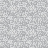 Linen Leaf Grå – Lätt präglad vaxduk med bladmönster, mönster