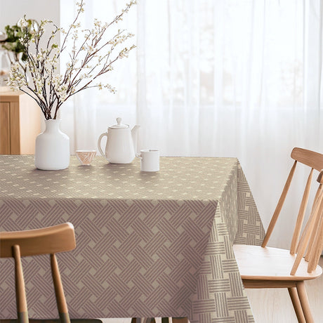 Lisa Culla Flet – textilvaxduk med grafiskt flätmönster