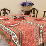 Marat Tradition Orange - Rektangulär akrylbelagd provenceduk 150 x 250, miljö