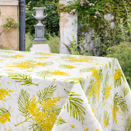 Mimosa Sunshine – Blomstrande vaxduk i livfulla färger, miljö