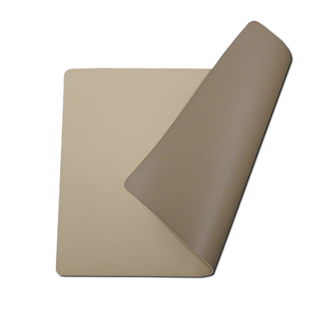 Moon bordstablett i konstläder – Beige/Sand – 30 x 43 cm