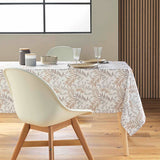 Nedelia Natural - 145 x 240 cm, rektangulär duk med bladmönster, miljöbild