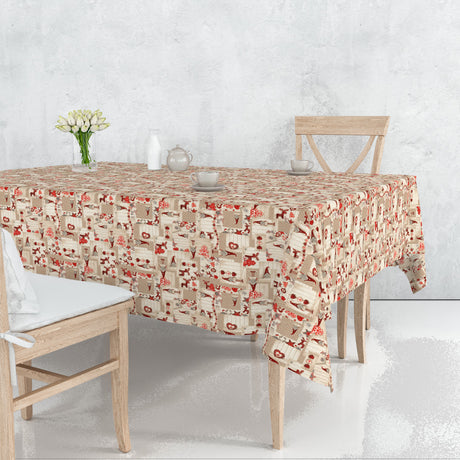 Nissehjerte – Jultextilvaxduk i nordiskt julpatchwork, miljö