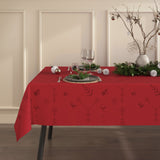 Engholm Noel damastvävd julduk, röd - 150 x 370 cm