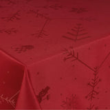 Engholm Noel damastvävd julduk, röd - 150 x 420 cm