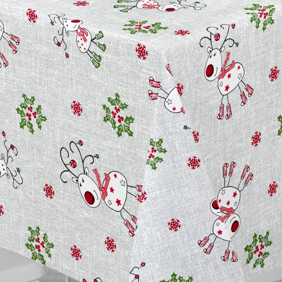 Nordfavn Ciervos Navidad – Julvaxduk med söta renar