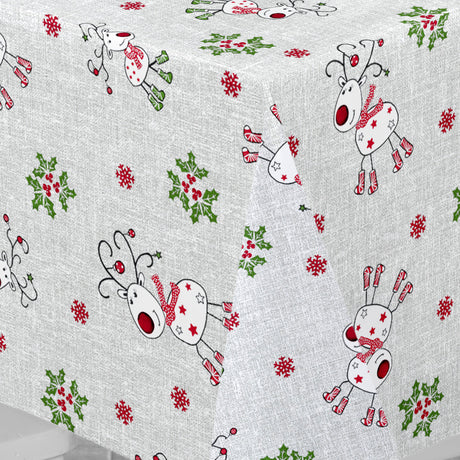 Nordfavn Ciervos Navidad – Julvaxduk med söta renar