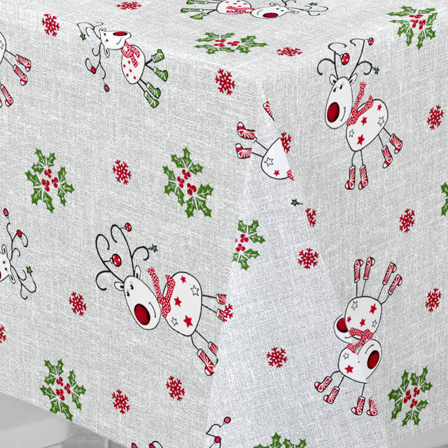 Nordfavn Ciervos Navidad – Julvaxduk med söta renar