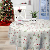 Nordfavn Ciervos Navidad – Rund julvaxduk med söta renar