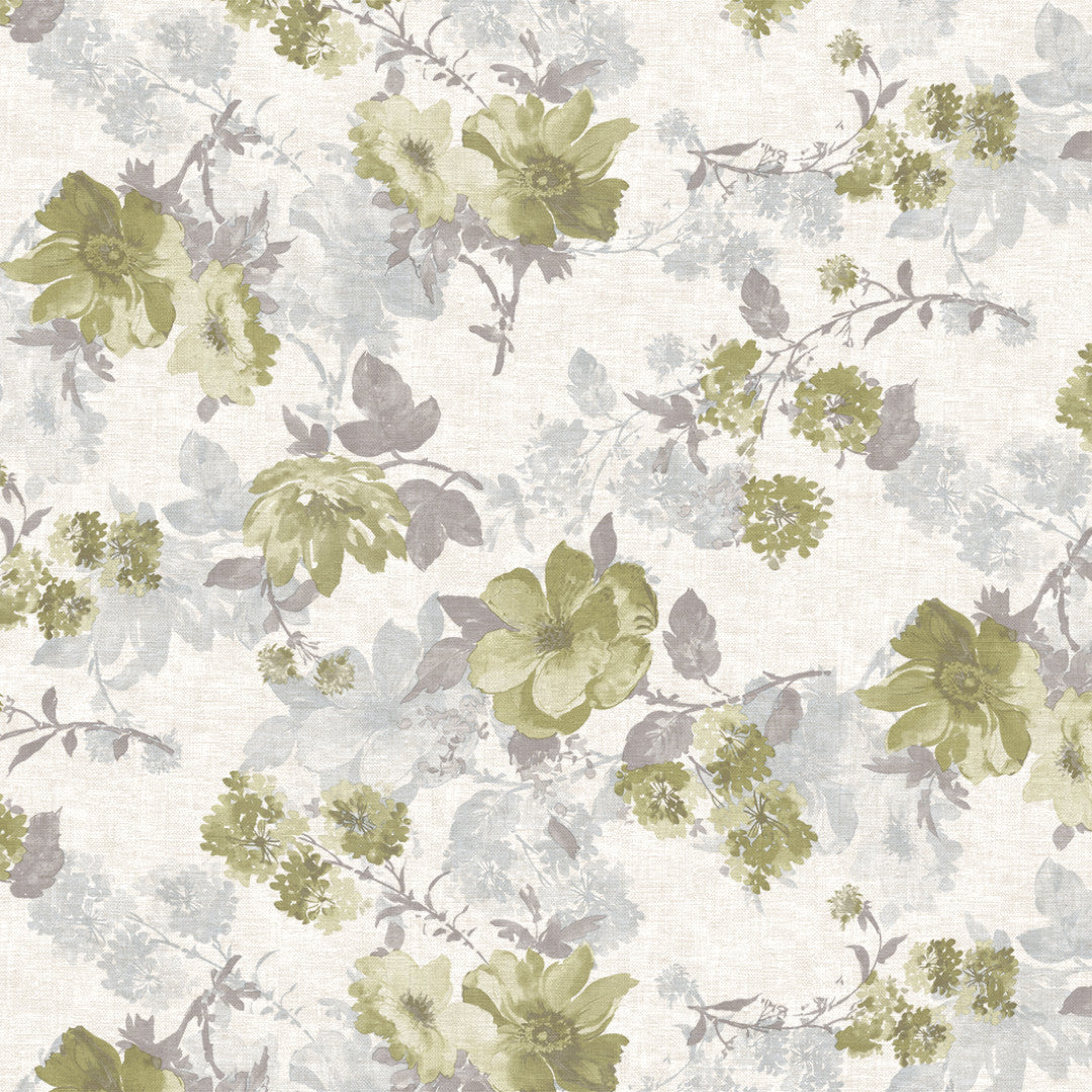 Nordfavn Elisabeth Grön - Duk med klassiskt blommönster, mönster