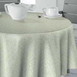 Nordfavn Fine Weave Sage – Slät rund vaxduk med diskret textilkänsla