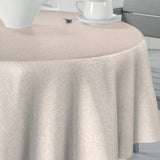 Nordfavn Fine Weave Sand – Slät rund vaxduk med diskret textilkänsla