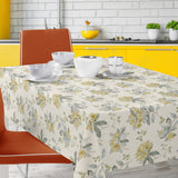 Nordfavn Fruehling Gul - Duk med elegant blommönster, modern miljö