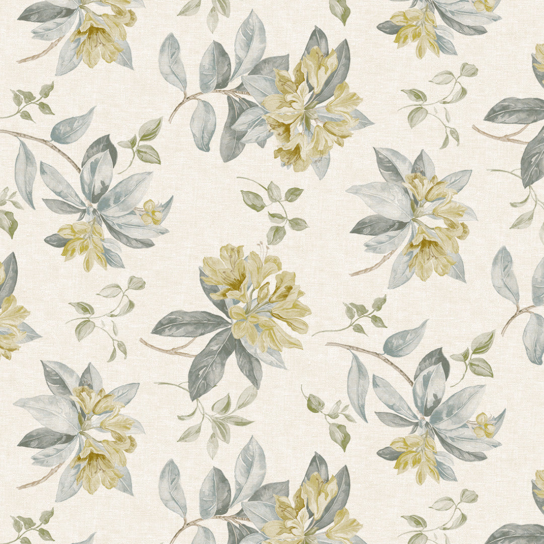 Nordfavn Fruehling Gul - Duk med elegant blommönster, mönster