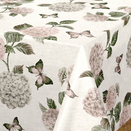 Nordfavn Hortensia Have - Duk med fjärilar, hörn