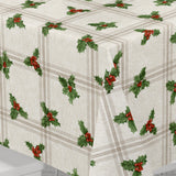 Nordfavn Houx de Noël – Klassisk julvaxduk med kristtorn