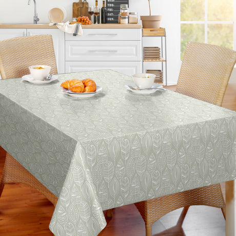 Nordfavn Nordic Leaf Sage – Vaxduk med stiliserat bladmönster miljö