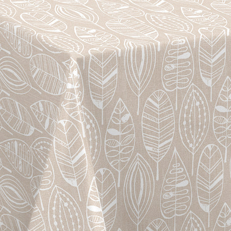 Nordfavn Nordic Leaf Sand – Vaxduk med stiliserat bladmönster hörn
