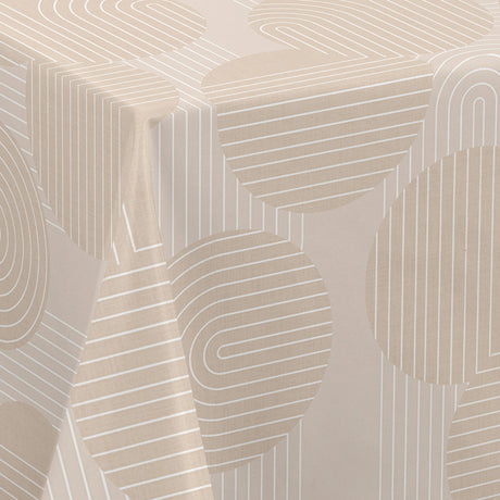 Nordfavn Soft Geo Sand – Vaxduk med grafiskt mönster hörn