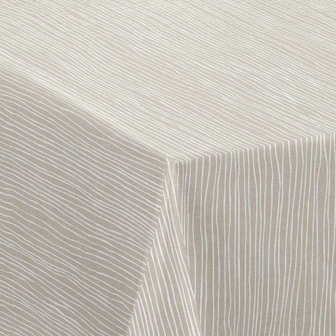 Nordfavn Strange Ways Beige – Vaxduk i beige med ränder, hörn