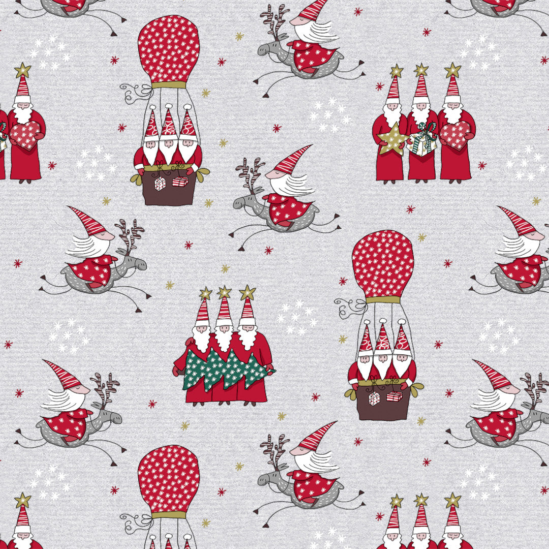 Nordfavn Wichtel – Julvaxduk med De Tre Vise Männen mönster