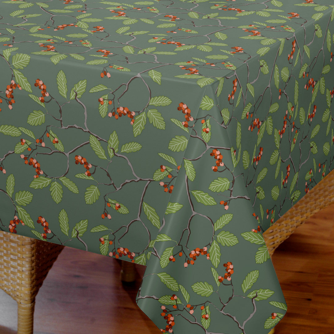 Nordfavn Winter Berry – Julvaxduk med grenar och röda bär