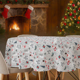 Nordic Winter – julvaxduk med motiv i skandinavisk stil