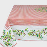 Nyons Terrakotta – Rektangulär akrylbelagd provenceduk 150 x 250 cm