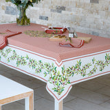 Nyons Terrakotta – Rektangulär akrylbelagd provenceduk 150 x 250 cm