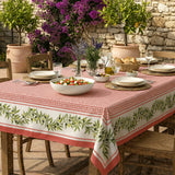 Nyons Terrakotta – Rektangulär provenceduk 155 x 250 cm