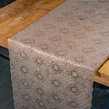Ornella Lace – beige spetsbordslöpare 50 cm (metervara)