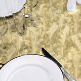 Orsia Guld – Vaxduk med fin metallic-effekt, närbild
