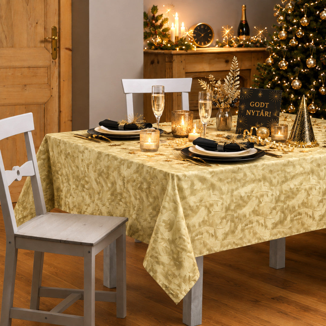Orsia Guld – Vaxduk med fin metallic-effekt, new years