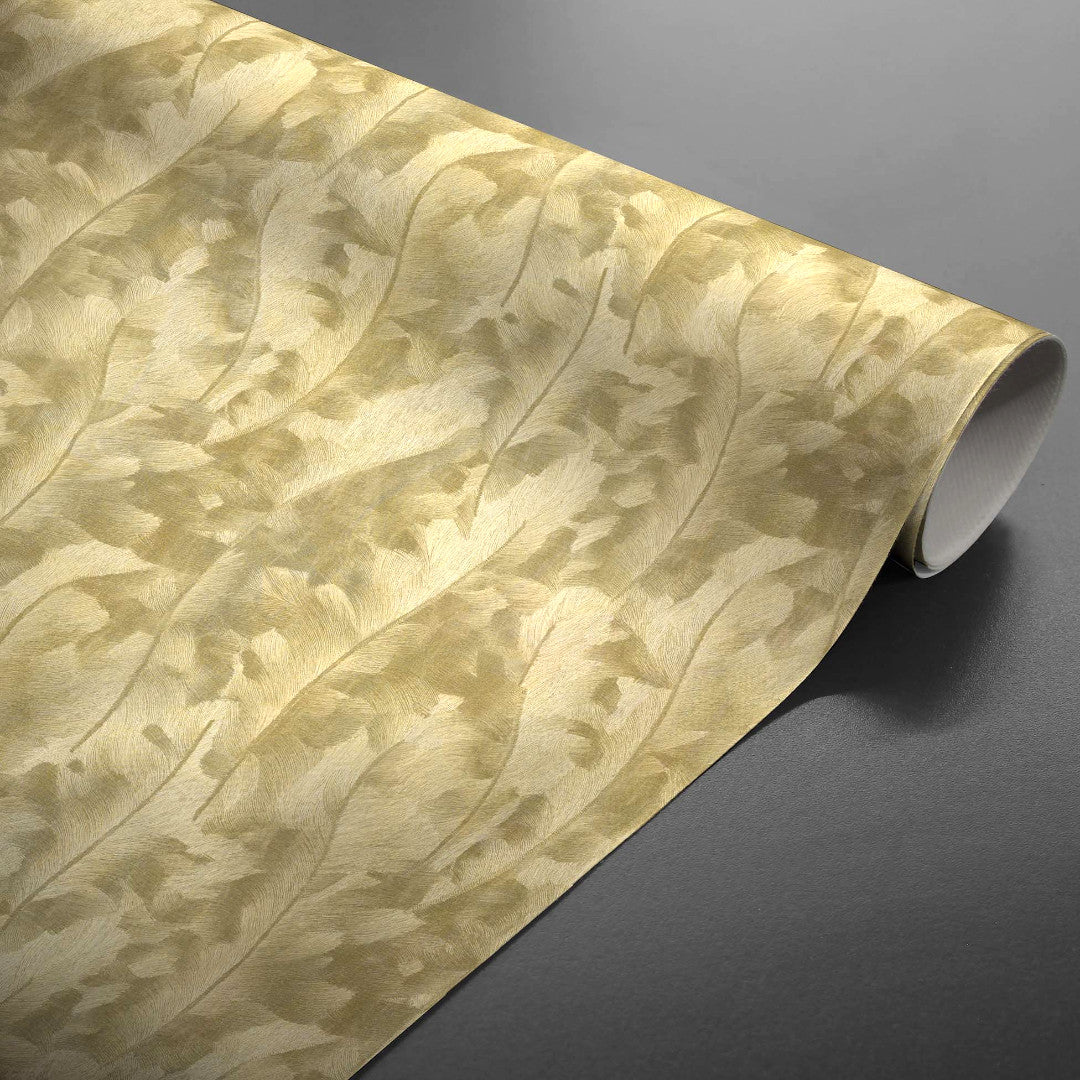 Orsia Guld – Vaxduk med fin metallic-effekt, rullad