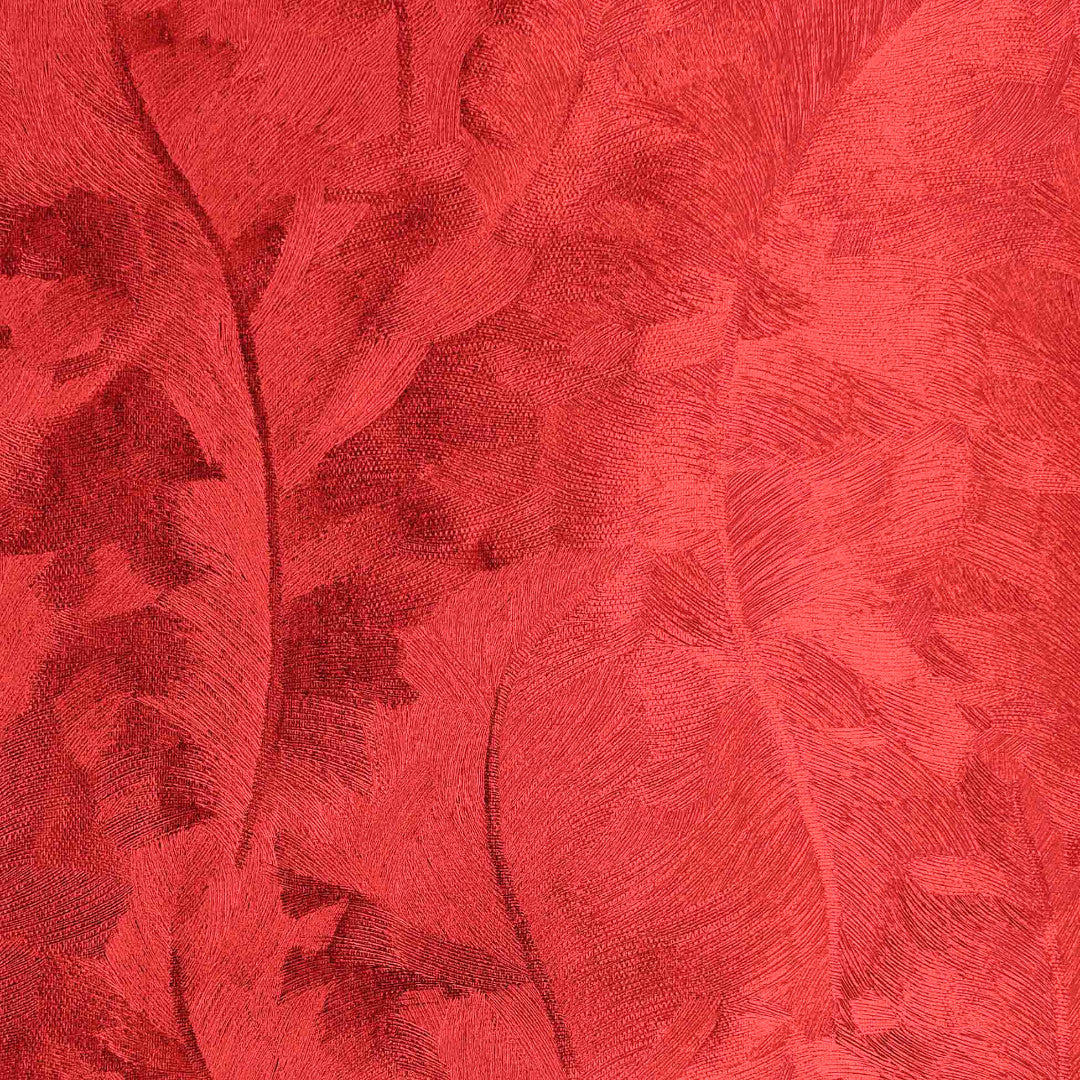 Orsia Röd – vaxduk med fin metallic-effekt