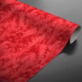 Orsia Röd – vaxduk med fin metallic-effekt, rullad