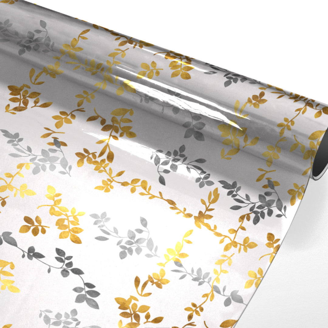 Pampa Metallic – Transparent vaxduk med glittereffekt