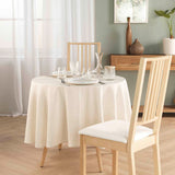 Pauline – rund duk i polyester/linne Ø 180 cm, miljö