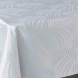 Plumette Grey – Damastduk med vävt palmbladsmönster – 140 x 240 cm, hörn
